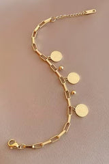 Coin Bracelet - 18K Gold Plated
