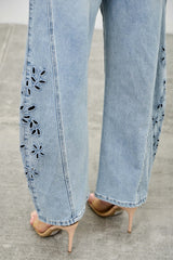 Saige Barrel With Embroidery