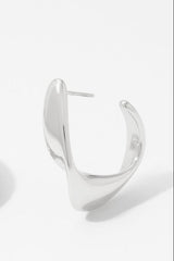 Twisted Hoop - Silver