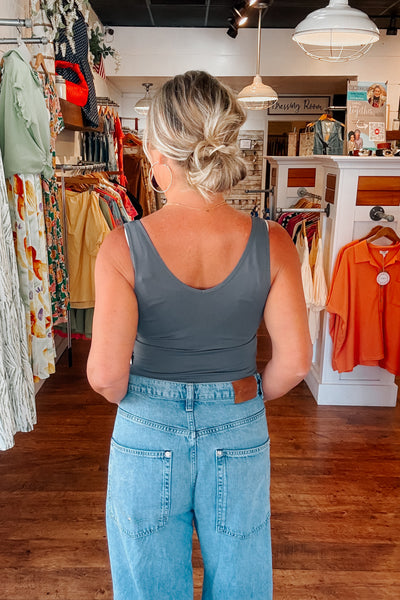 Reversible Tank - Charcoal
