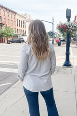 Allie Striped Button Down Top
