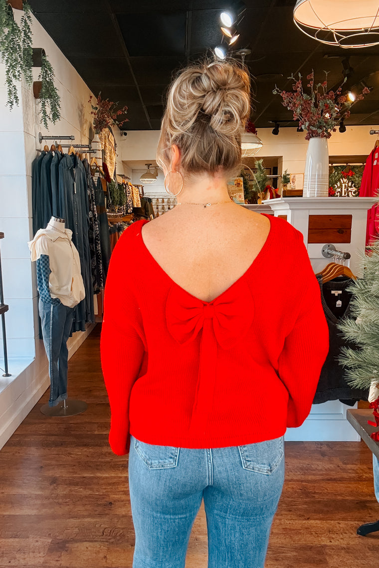 Madison Bow Sweater
