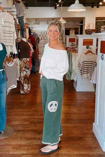 Peace Pants - Hunter Green