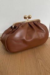 Pasticcino Kiss Lock Clutch  - Milk Chocolate