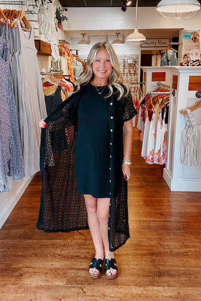 Ester Crochet Maxi Duster