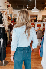 Jax Button Up Shirt - Light Blue