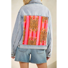 Tiger Patch Denim Jacket
