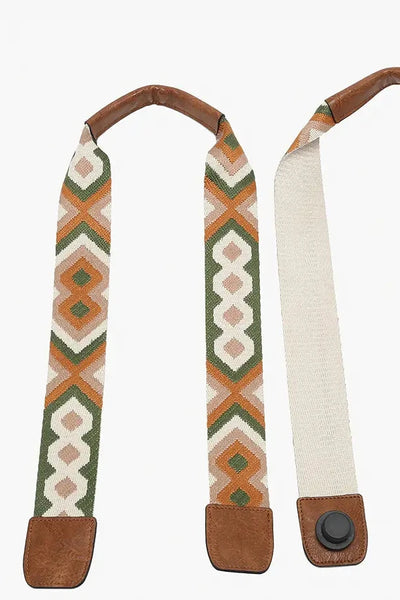 Long Guitar Strap For Versa Tote - Camel / Sage