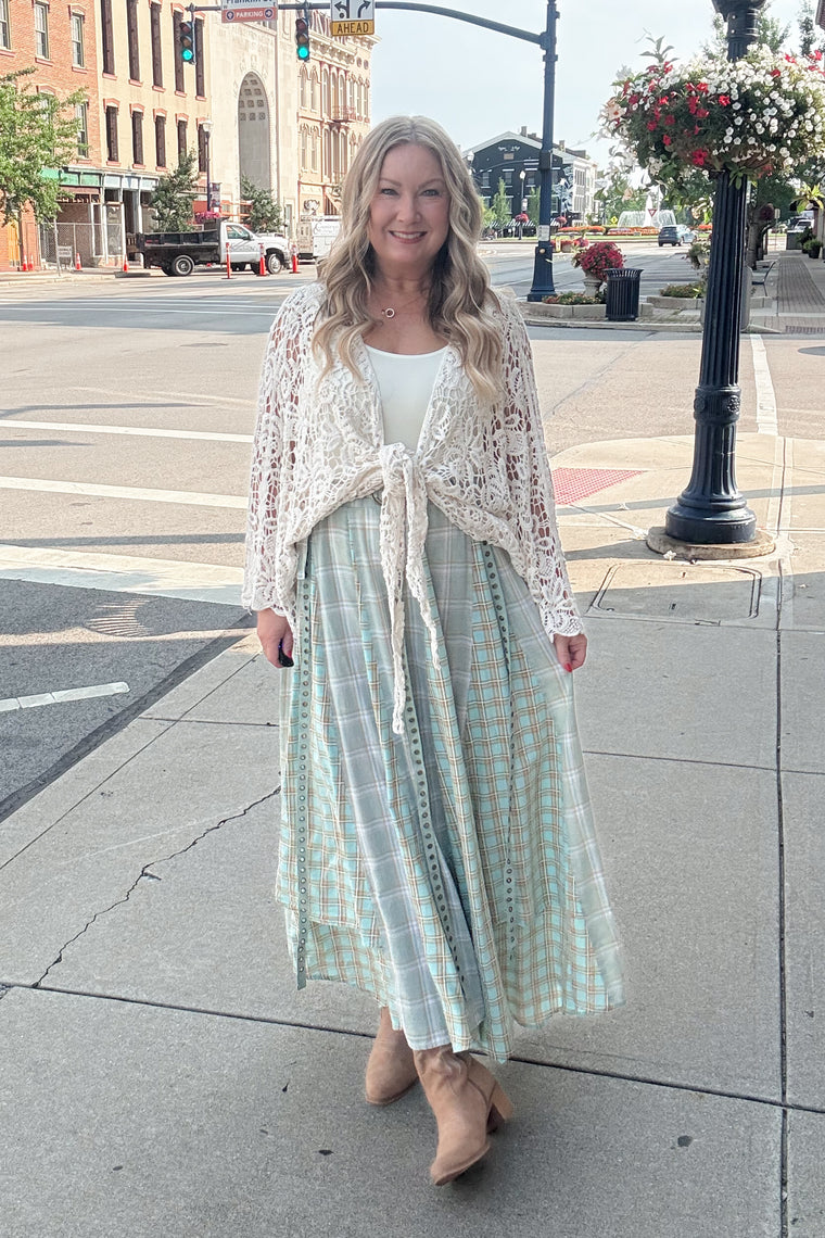 Imani Plaid Maxi Skirt