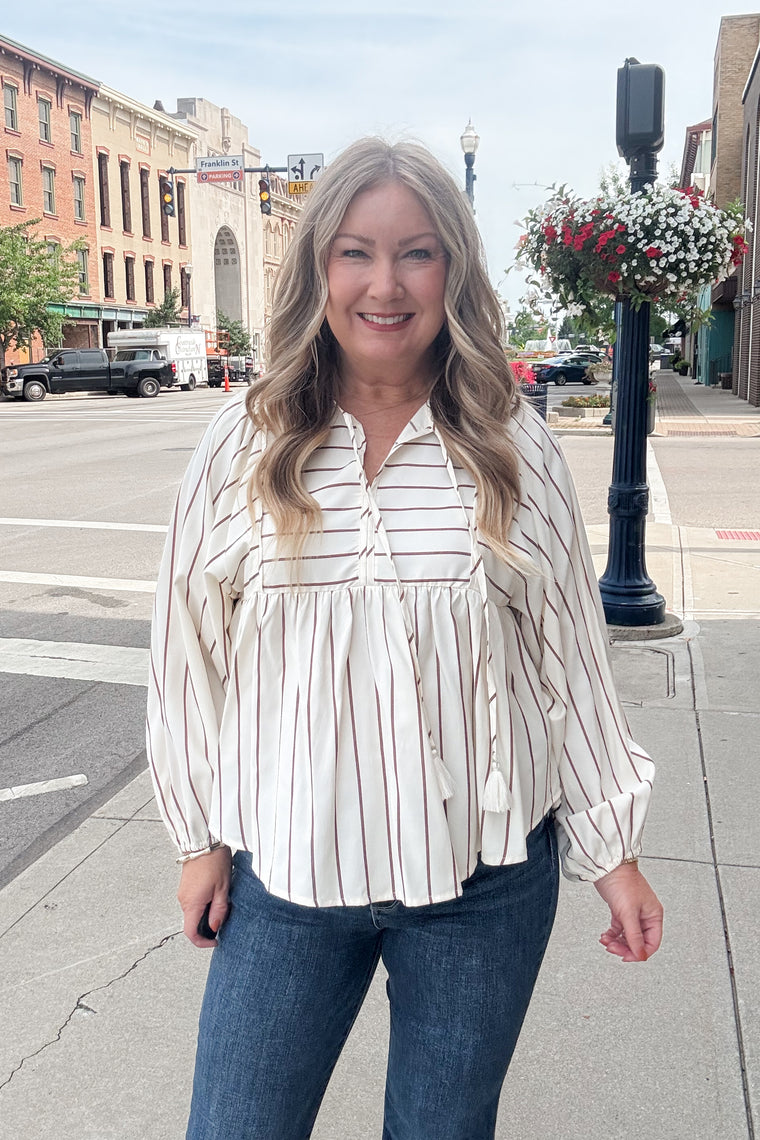 Allison Striped Pullover