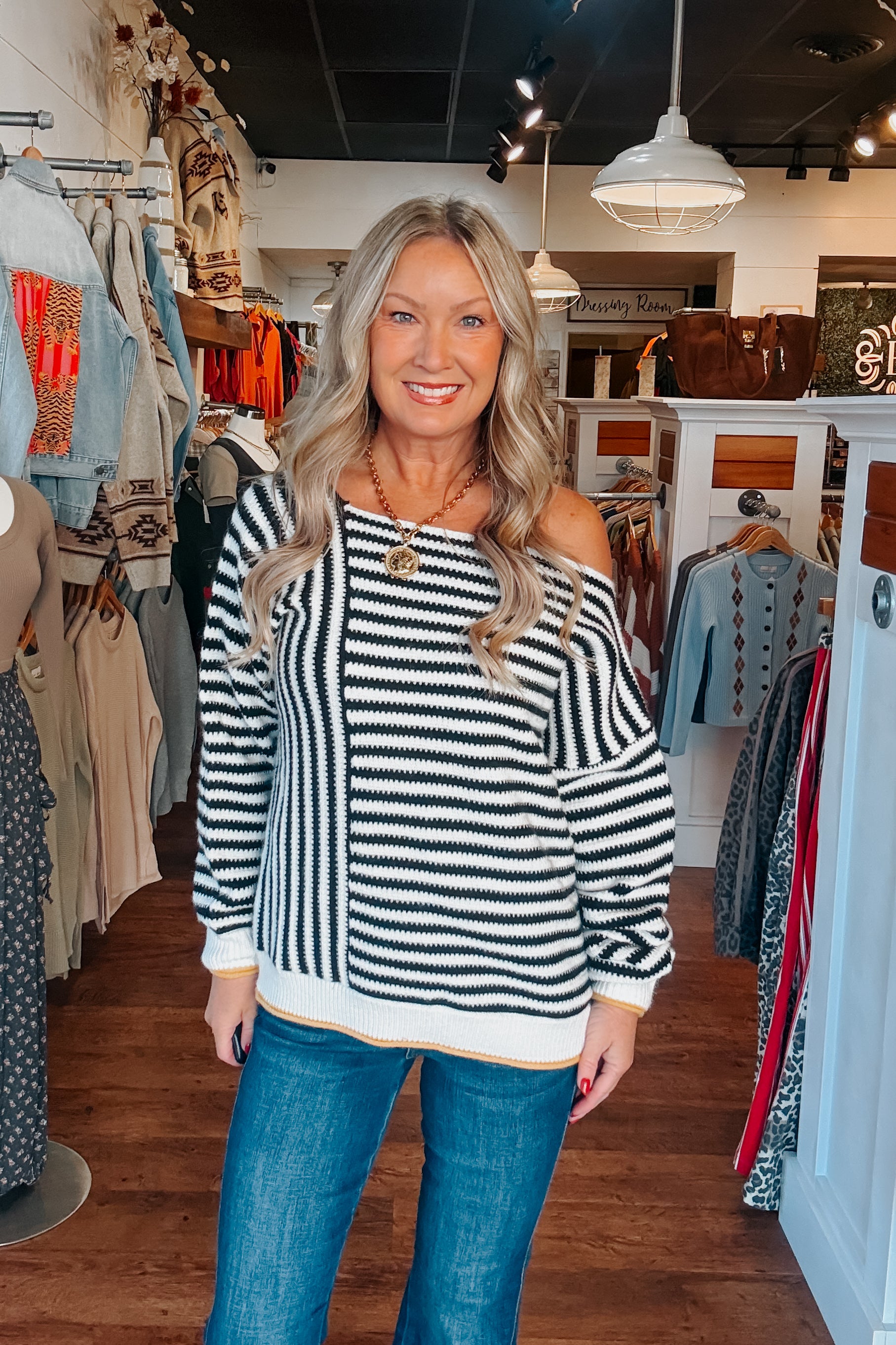 Laken Off Shoulder Sweater