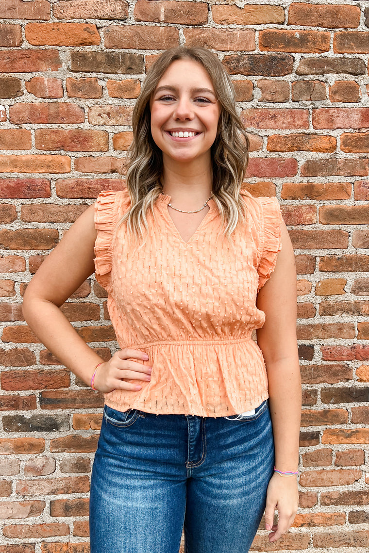 The Emmeline Tank Top - Apricot