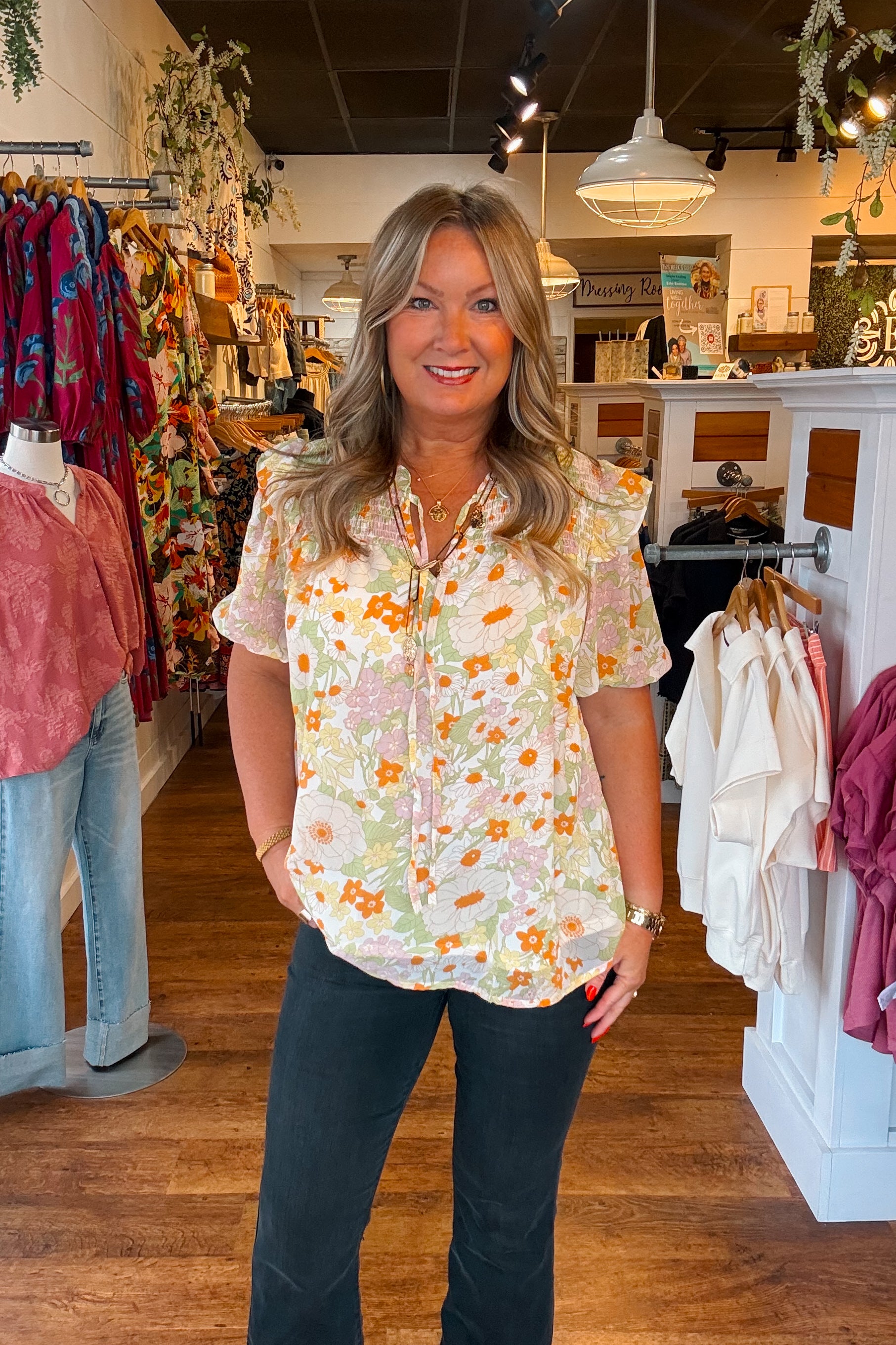 Bess Floral Top
