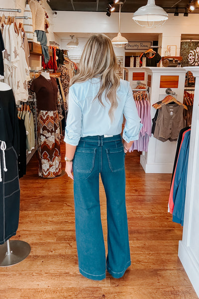 Judy Blue Lux Wide Leg Jean