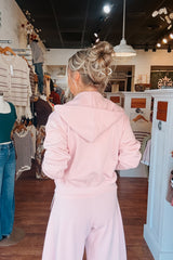 Zip Up Hoodie - Pink