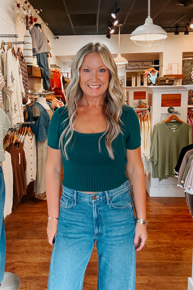 Sheena Pine Green Sweater