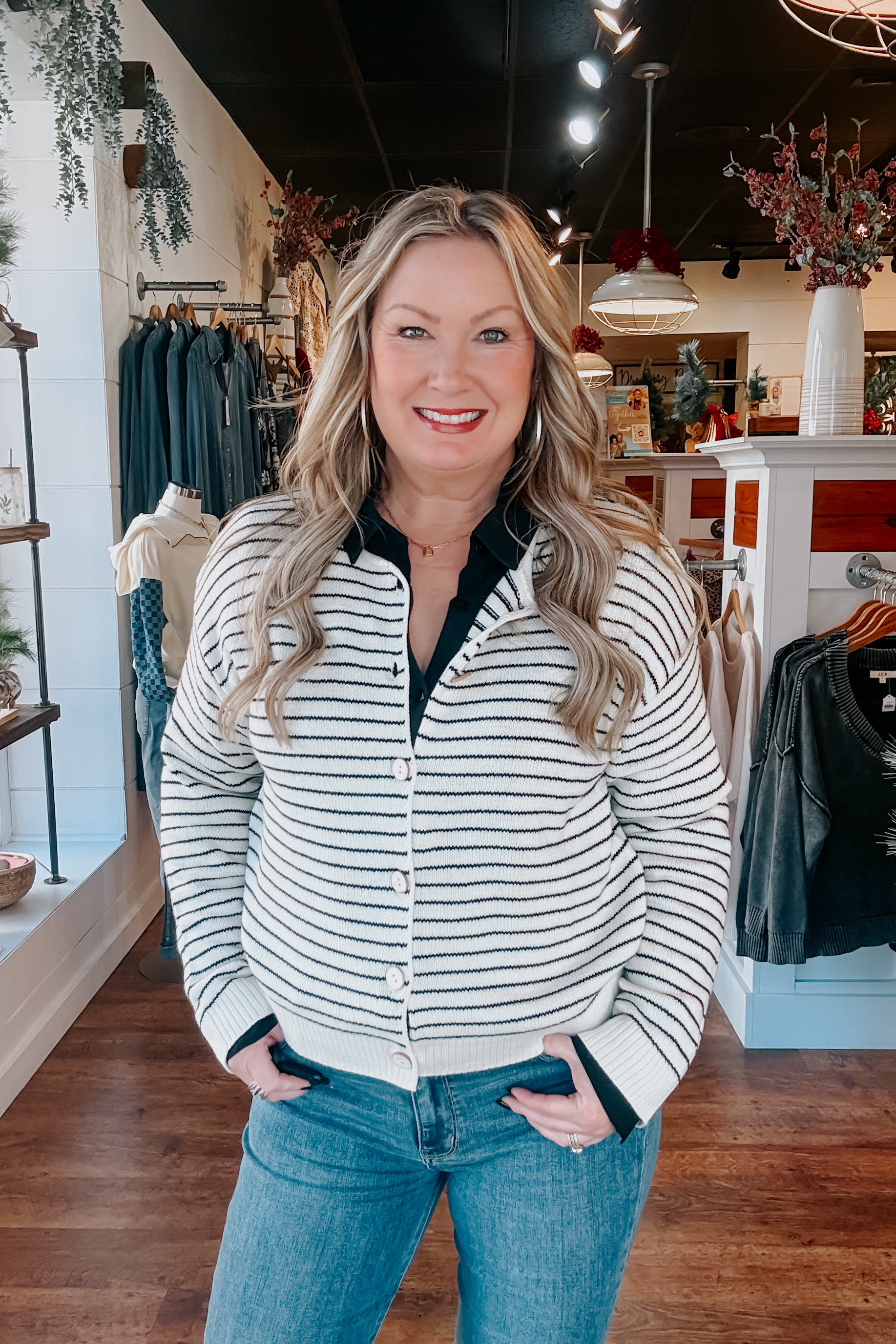 Addessa Button Cardigan - Cream