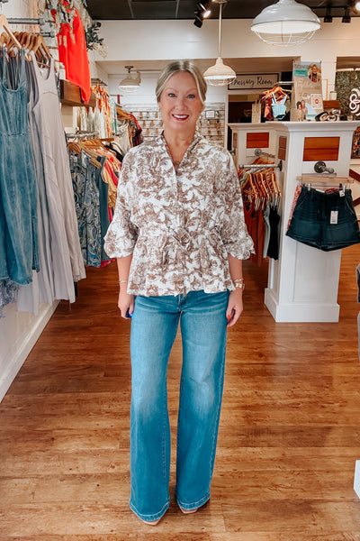 Hildie Top - Brown