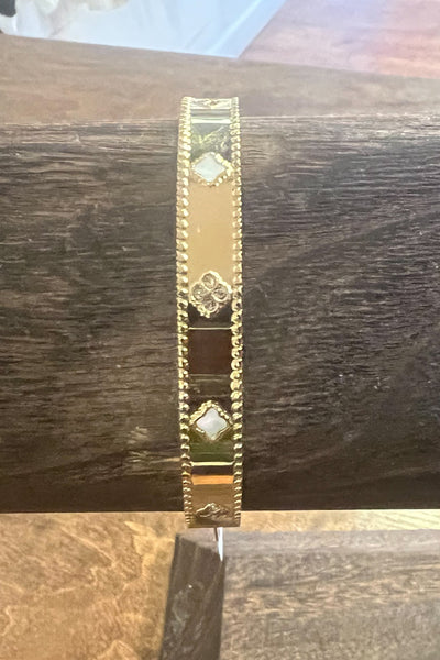Bejeweled Oval Bangle
