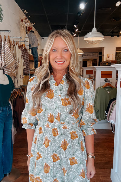 Lauren Floral Midi Dress
