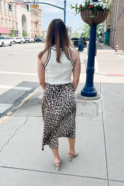 Zara Leopard Skirt