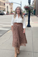 Winnie Lace Maxi Skirt