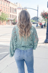 Tie Lace Kimono - Mint