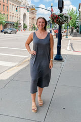 Teegan Maxi Dress - Charcoal