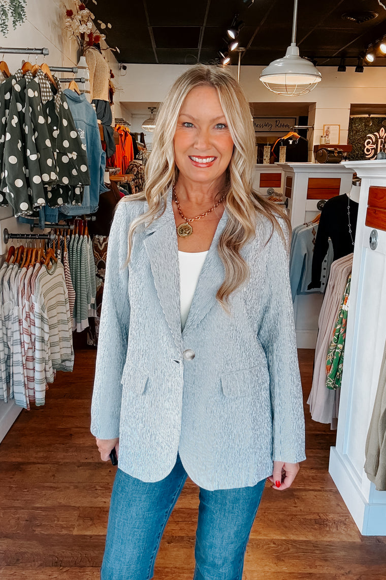 Lottie Pinstripe Blazer