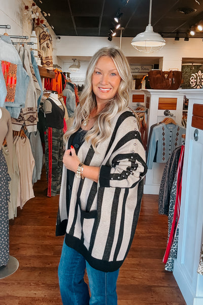 Stay Weird Oversized Cardigan