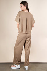 Elise Drawstring Pants - Mocha