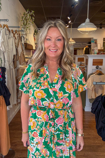 Daphne Floral Midi Dress