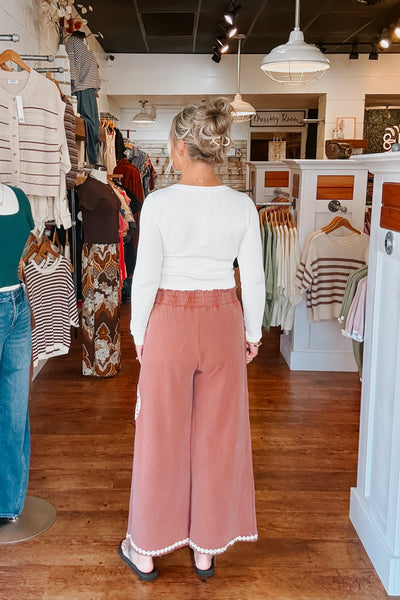 Peace Pants - Red Brown