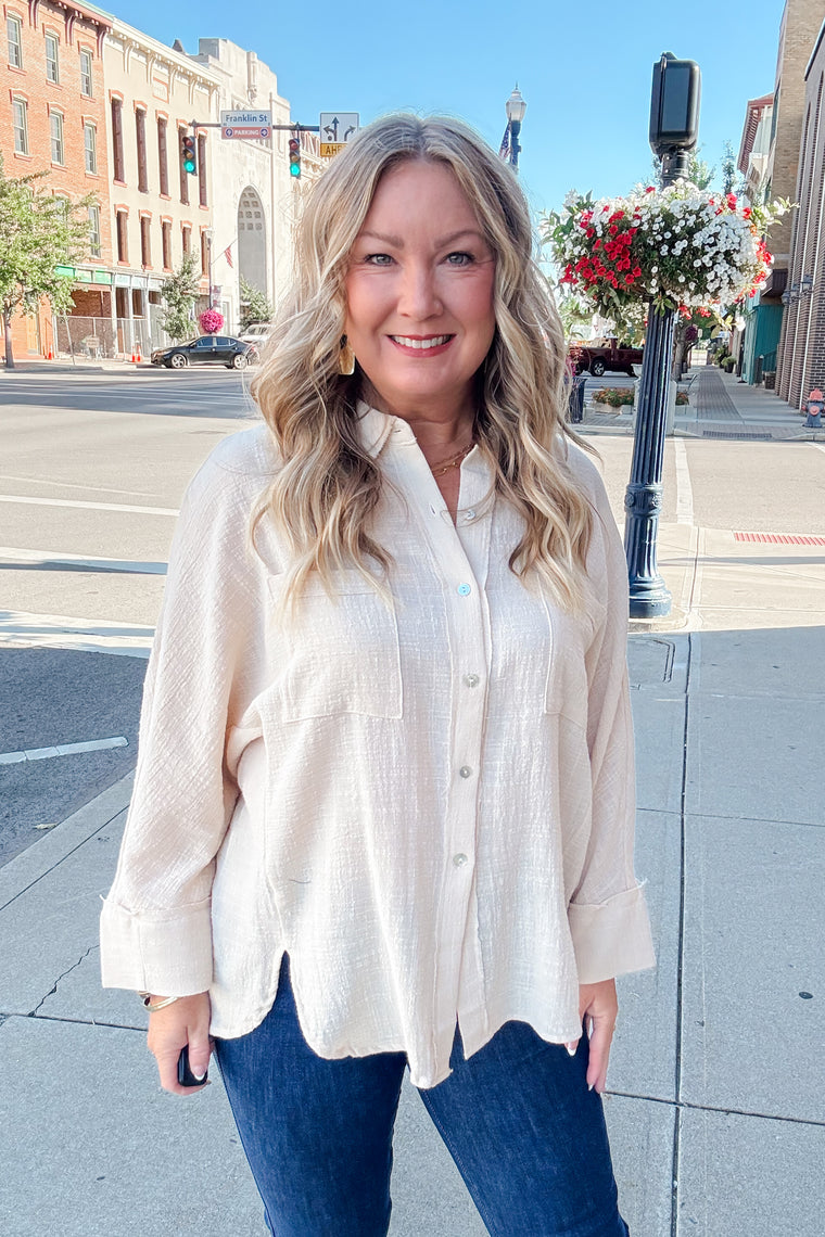 Cleo Button Down Top