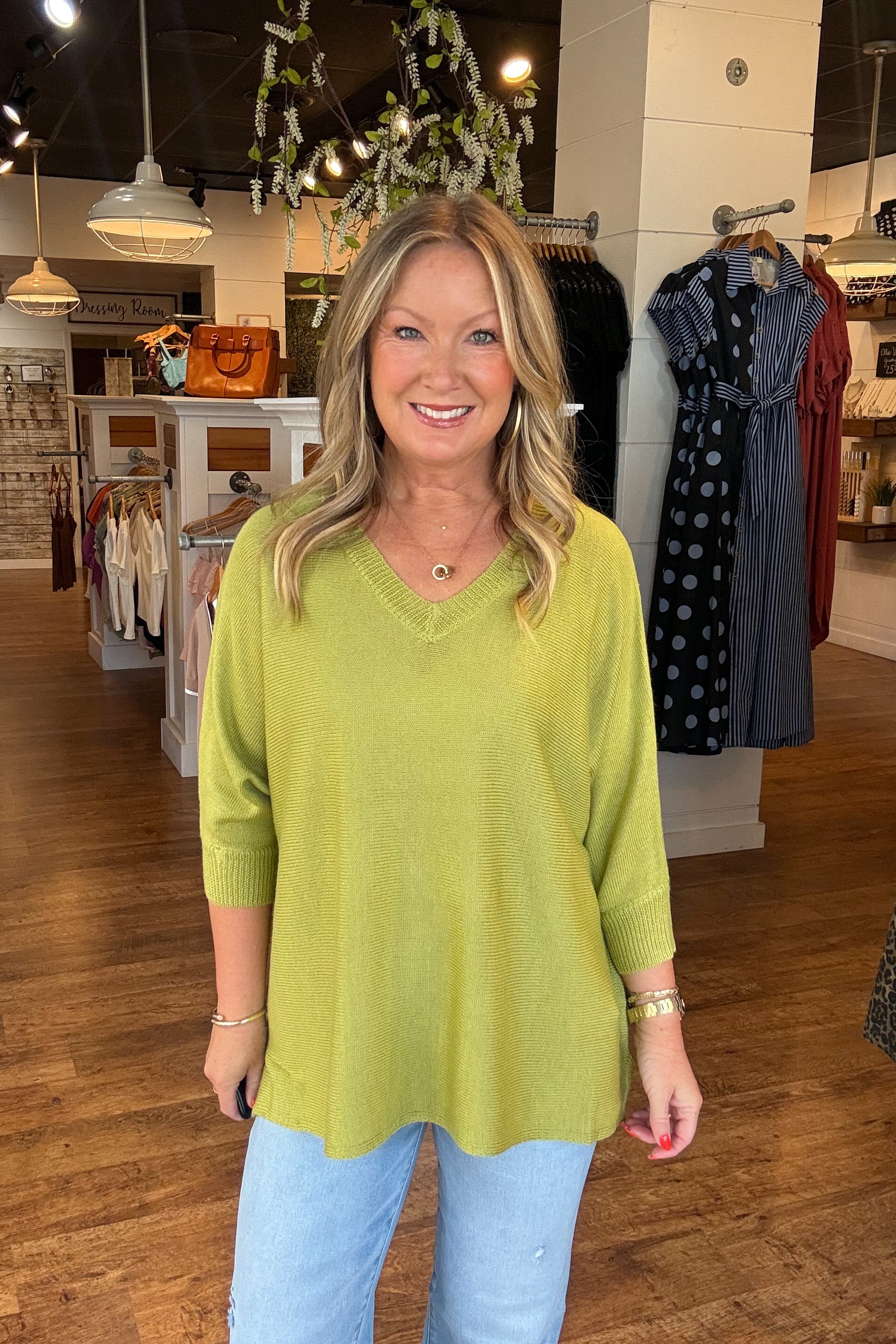Rayna Lightweight Sweater - Green