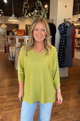 Rayna Lightweight Sweater - Green