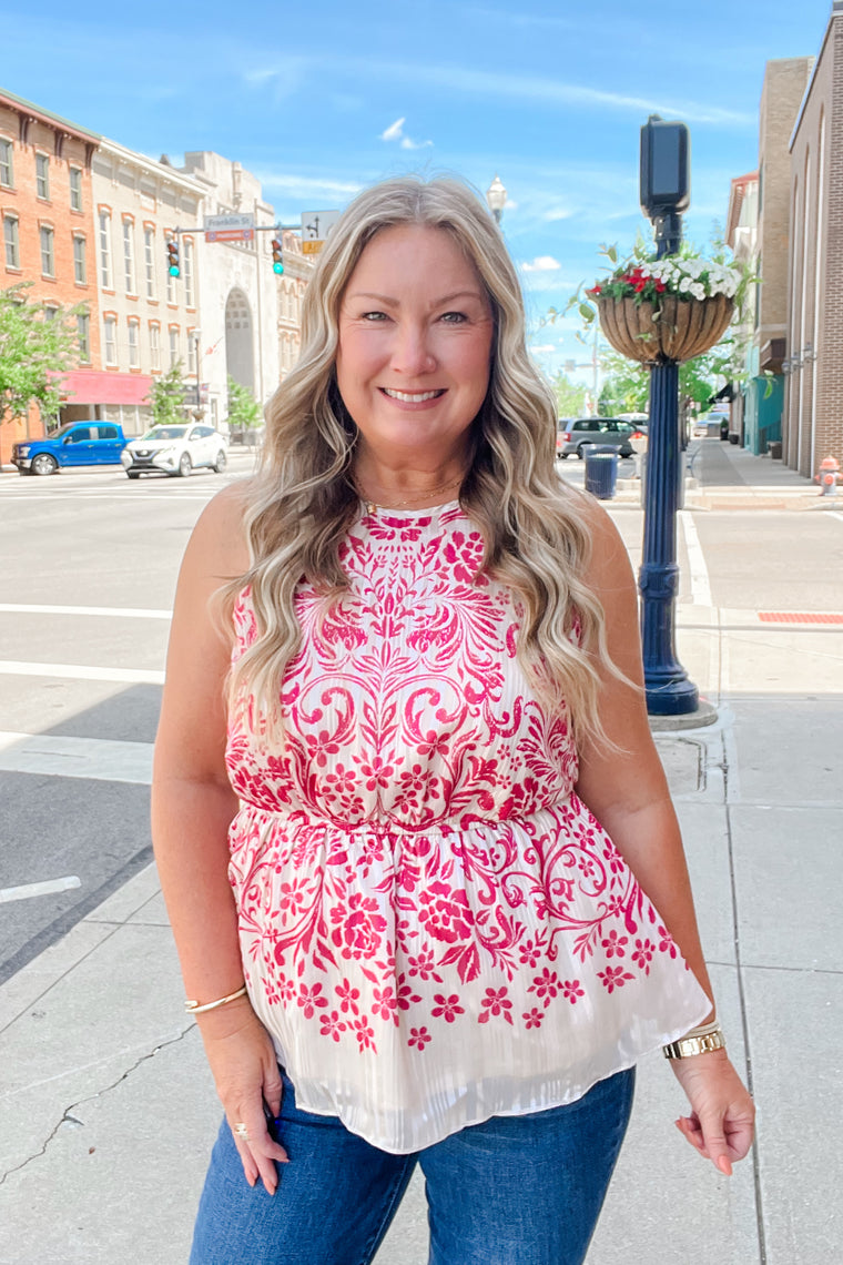 Alaina Tank - Champagne Pink