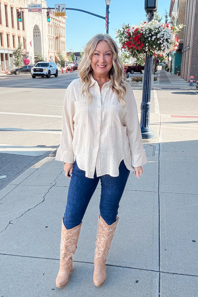 Cleo Button Down Top