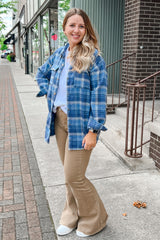Vervet High Rise Flare Denim - Dark Tan