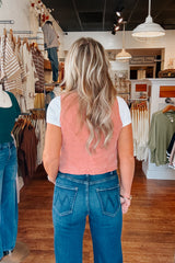 Shay Tencel Vest - Dusty Coral
