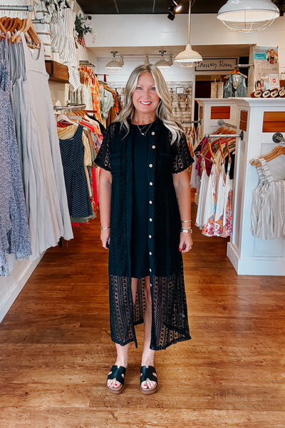 Ester Crochet Maxi Duster