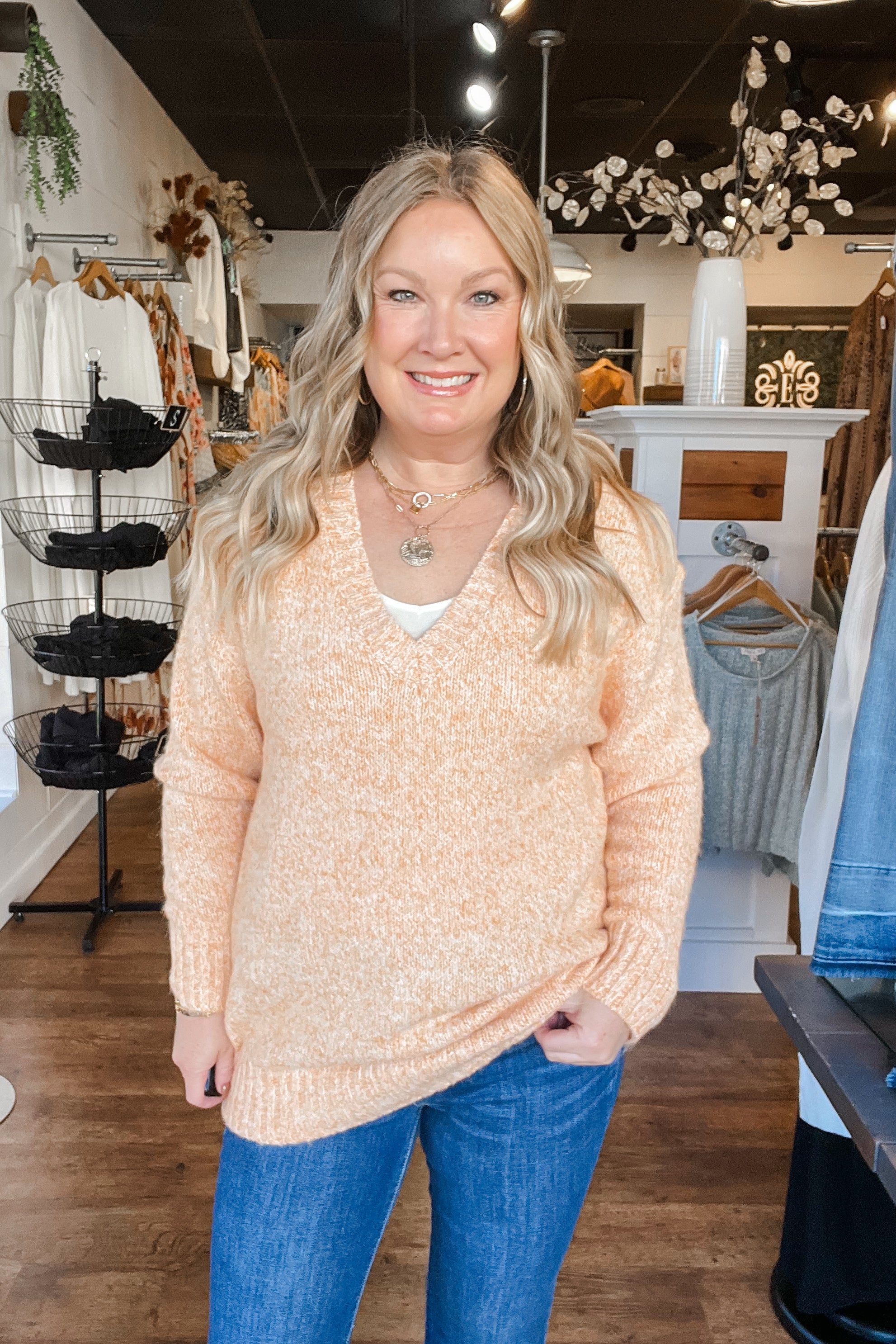 The Callan Pullover - Orange