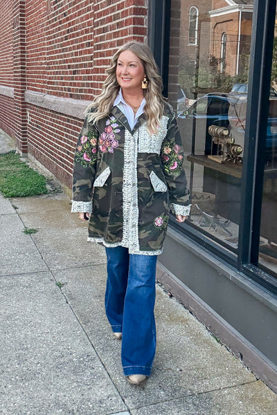 Mara Oversized Camo Jacket