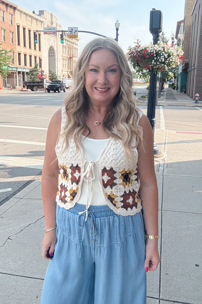 Elissa Granny Square Vest