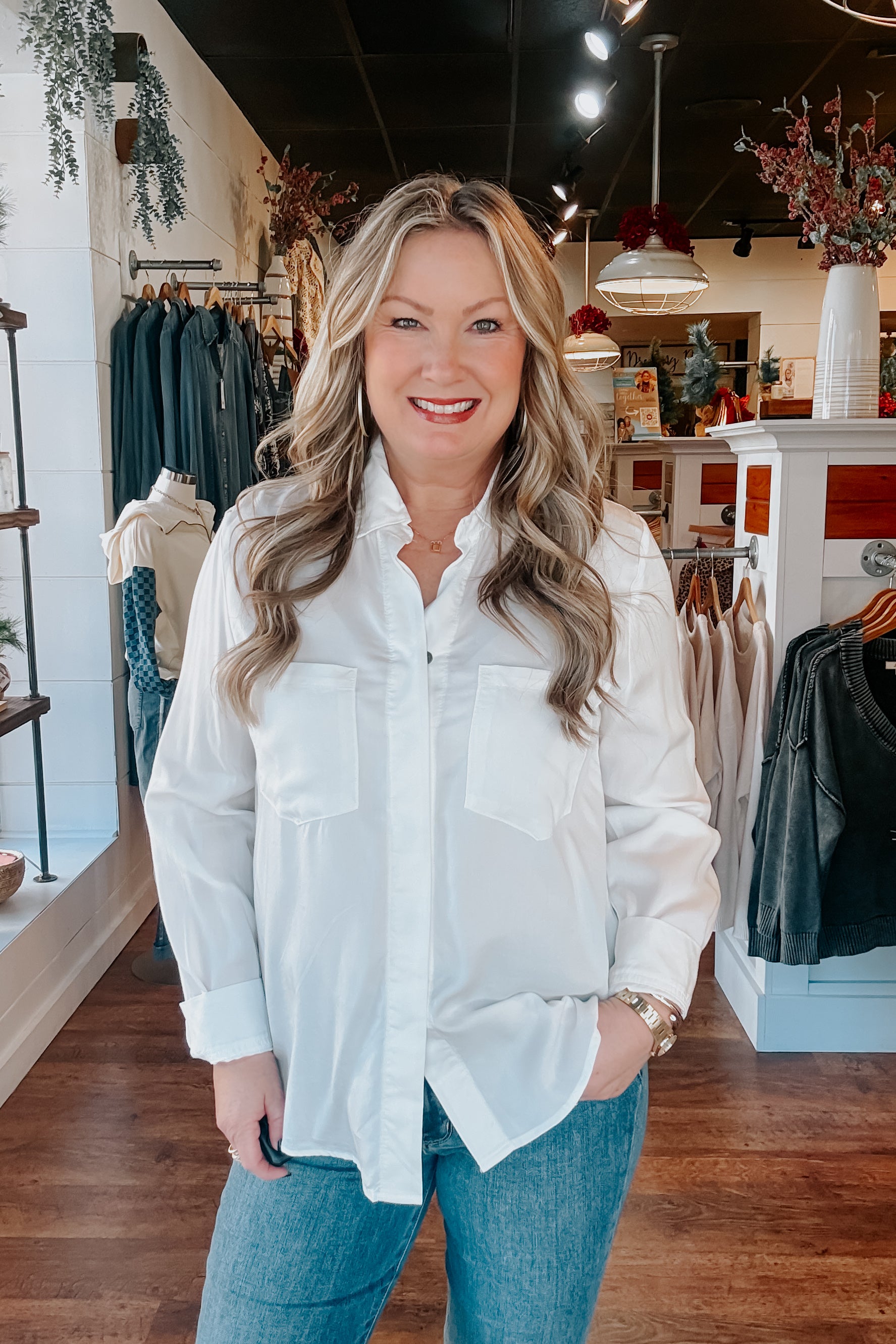 Sloan Button Up Shirt - Off White