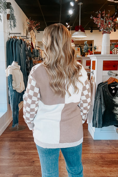 Elliot Checkered Cardigan