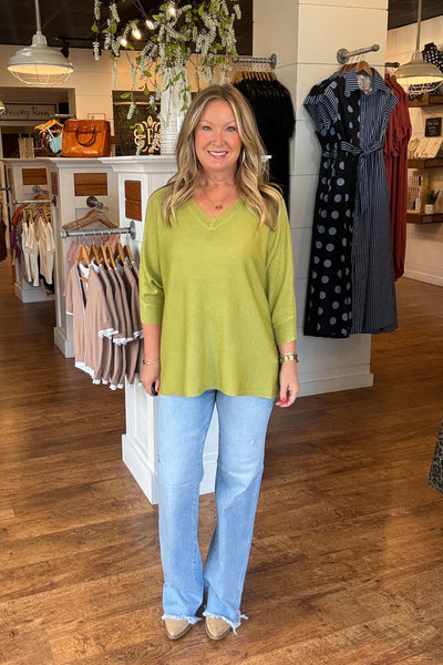 Rayna Lightweight Sweater - Green