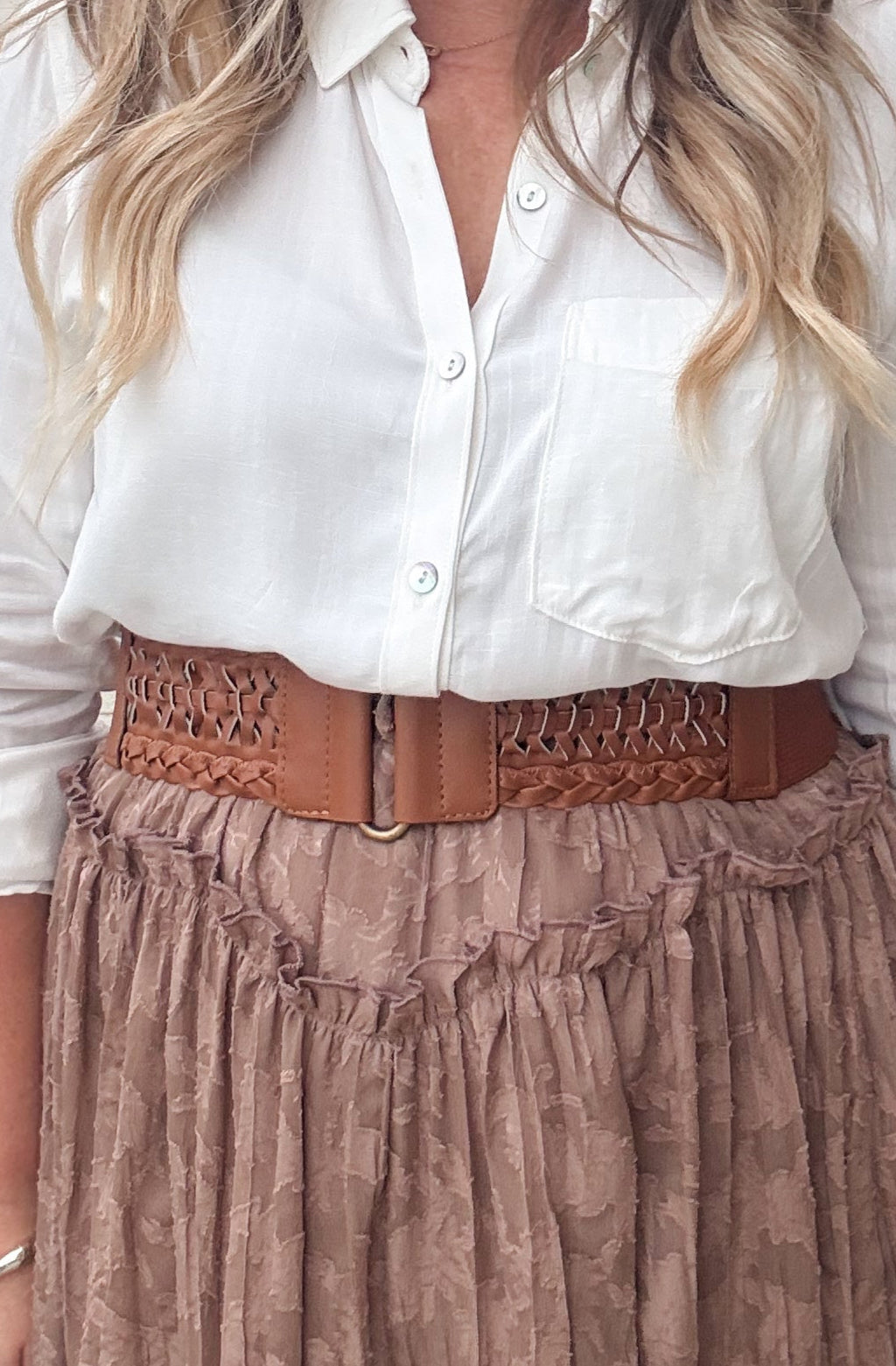 Braided Belt - Camel