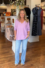 Rayna Lightweight Sweater - Lavender