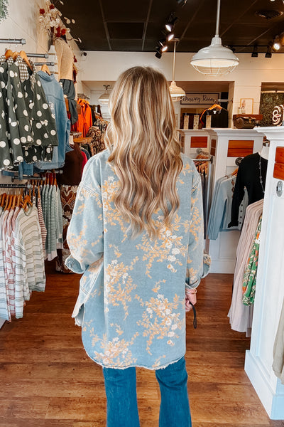 Tilly Floral Denim Top